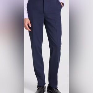 Calvin Klein Men's Navy Slim Fit Slacks, 36x34